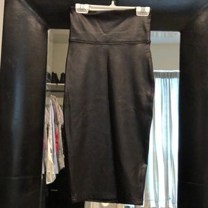 Spanx Faux Leather Pencil Skirt